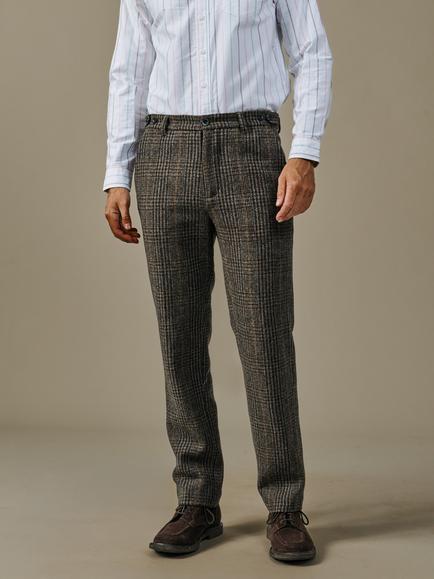 Aubin Marlborough Wool Suit Trousers, Brown, Brown