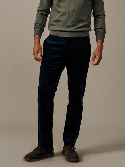 Aubin Marlborough Stretch Cotton Corduroy Suit Trousers, Navy