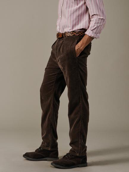 Aubin Barrowby Cotton Corduroy Trousers, Dark Chocolate, Dark Chocolate