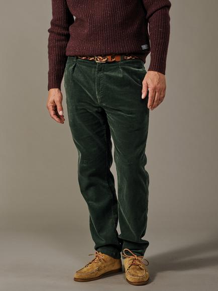 Aubin Barrowby Cord Trousers, Dark Khaki, Dark Khaki