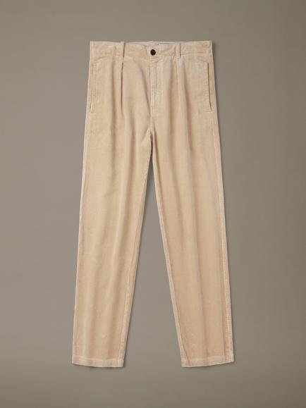 Aubin Barrowby Cotton Corduroy Trousers, Stone, Stone