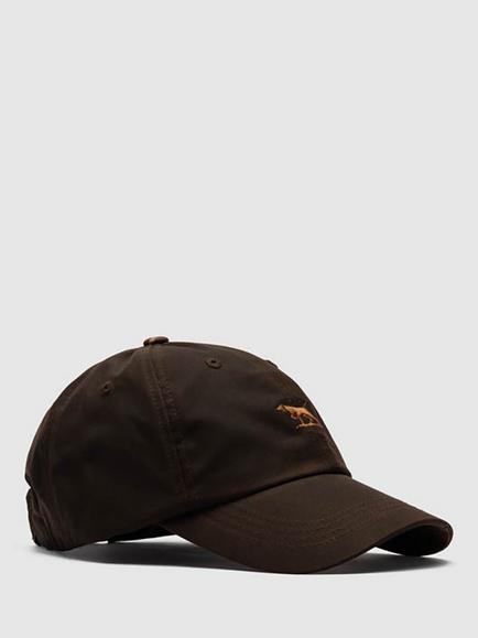 Rodd & Gunn Waxed Cotton Heritage Check Cap, Rustic Brown Wax - view 2, Rustic Brown Wax