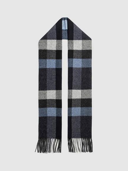 Rodd & Gunn Jervois Road Wool Scarf, Sea - view 2, Sea