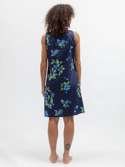 Cyberjammies Fruit Sleeveless Short Cotton Blend Nightdress, Navy - view 2, Navy