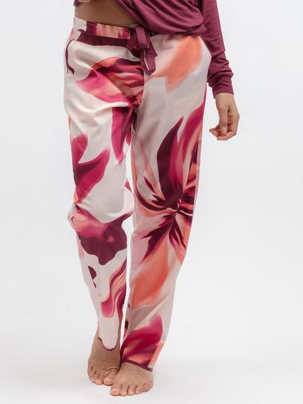 Cyberjammies Floral Cotton Blend Pyjama Bottoms, Peach, Peach