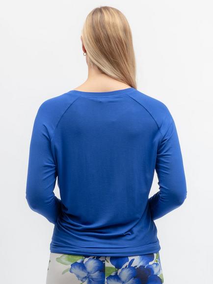 Cyberjammies Crew Neck Long Sleeve Jersey Pyjama Top, Blue - view 2, Blue
