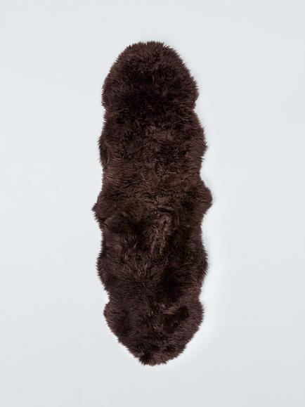 John Lewis Premium New Zealand Sheepskin Rug, Cocoa, Cocoa