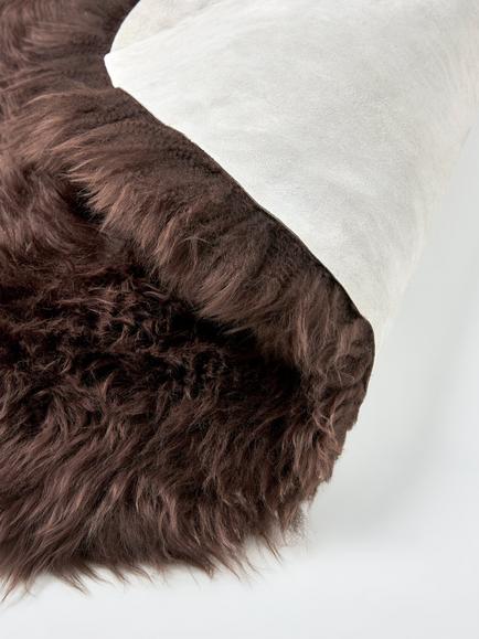 John Lewis Premium New Zealand Sheepskin Rug, Cocoa - view 2, Cocoa