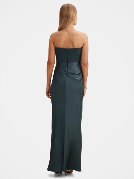 Forever New Isra Drape S Maxi Dress, Crystal Teal - view 2, Crystal Teal
