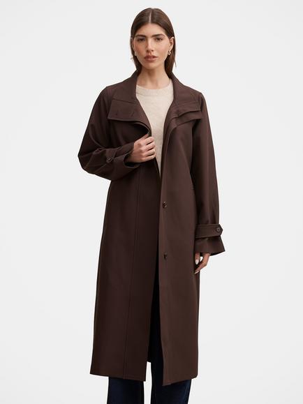 Forever New Florence Long Trench Coat, Chocolate, Chocolate
