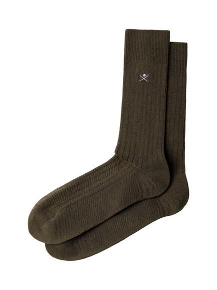 Hackett London Cotton Blend Socks, Hunter Green