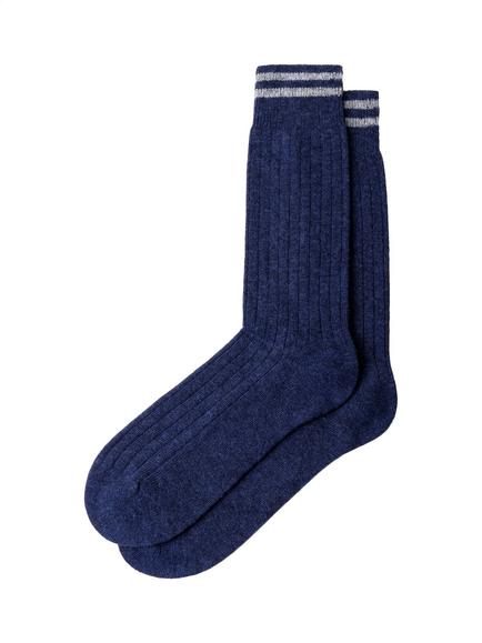 Hackett London Ribbed Stripe Socks, Ink Blue