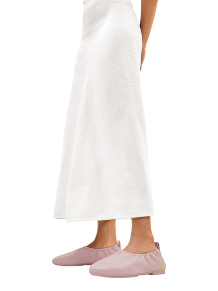 Fitflop x Pantone Delicato Poise Leather Ballerina Pumps, Misty Rose - view 2, Misty Rose