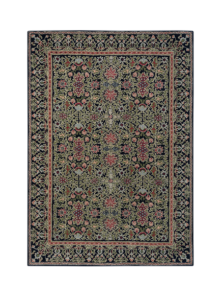 Morris & Co. The Huntington Wilton Weave Pure Wool Rug, Indigo, Indigo