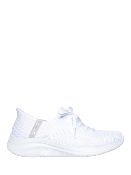 Skechers Ultra Flex 3.0 Brilliant Path Wide Fit Trainers, White