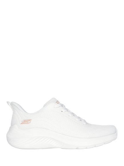 Skechers BOBS Squad Waves Lace-Up Trainers, White, White