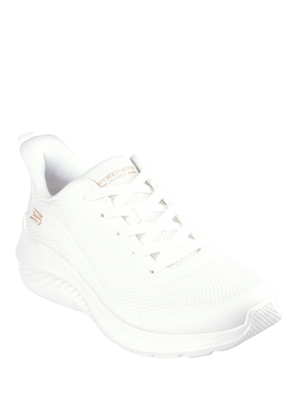 Skechers BOBS Squad Waves Lace-Up Trainers, White - view 2, White