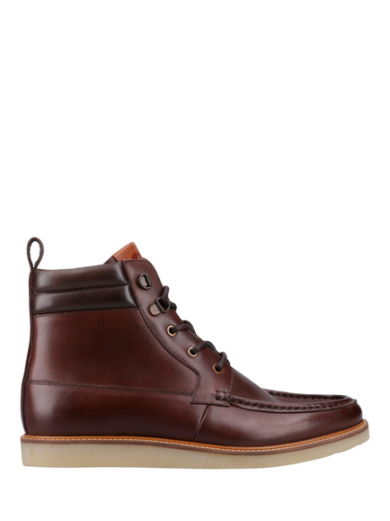Sperry Newark Leather Lace Up Ankle Boots, Brown, Brown