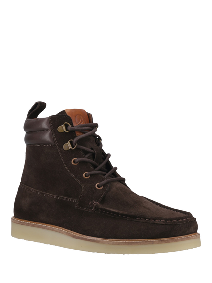 Sperry Newark Leather Lace Up Ankle Boots, Brown - view 2, Brown