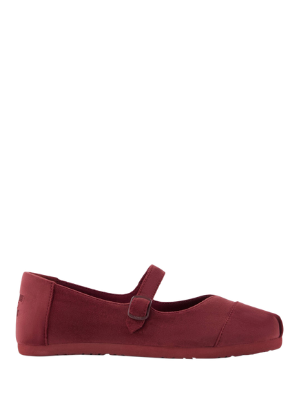TOMS Alpargata Velvet Mary Janes, Dark Burgundy, Dark Burgundy