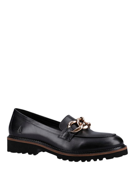 Hush Puppies Gianna Leather Loafers, Black - view 2, Black