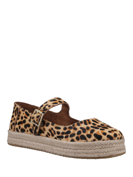 TOMS Carolina Animal Print Mary Jane Flatform Espadrilles, Leopard - view 2, Leopard