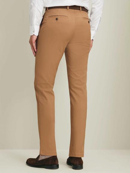 Charles Tyrwhitt Cotton Rich Trousers, Camel - view 2, Camel