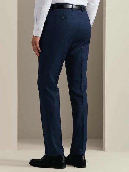 Charles Tyrwhitt Slim Fit Italian Wool Suit Trousers - view 2, Indigo Blue
