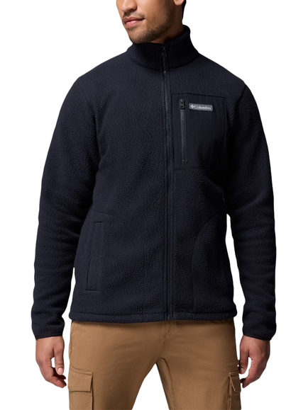 Columbia Jasper Ridge Pebbled Fleece Jacket, Black, Black