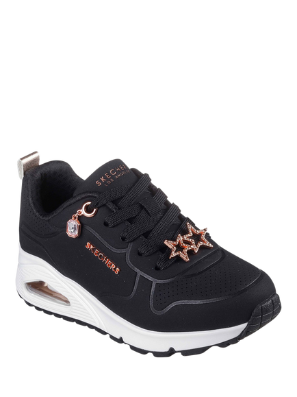 Skechers Kids' Street Uno Gen1 Trendy Jewels Trainers, Black - view 2, Black