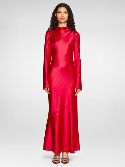 DASKA Molly Maxi Dress, Red, Red