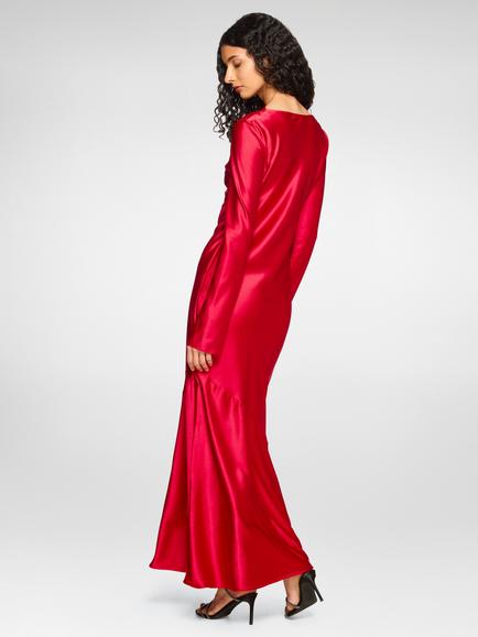 DASKA Molly Maxi Dress, Red - view 2, Red