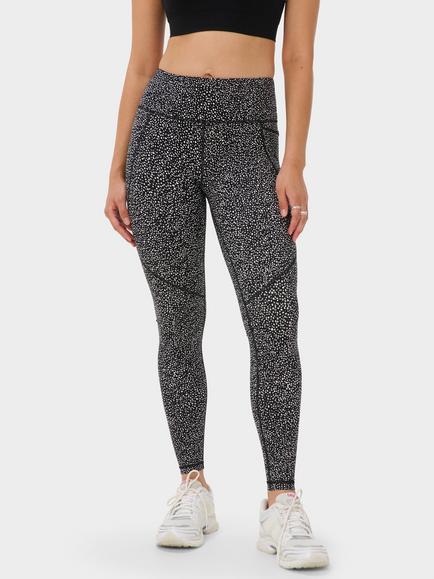 Sweaty Betty Power Gym Leggings, Black Micro Dot Print
