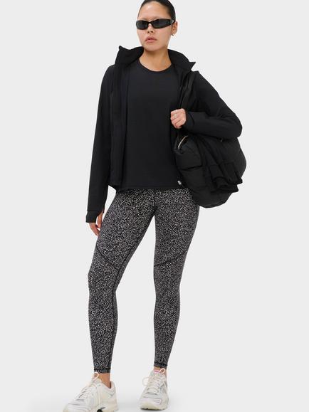 Sweaty Betty Power Gym Leggings - view 2, Black Micro Dot Print