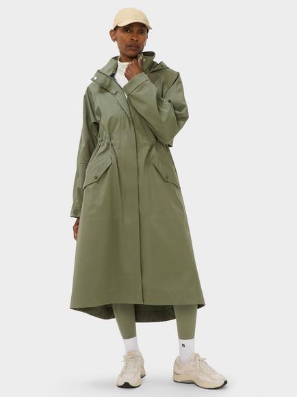 Sweaty Betty Motion Waterproof Longline Parka Coat, Bracken Green, Bracken Green