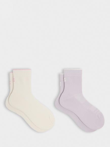 Sweaty Betty Crew Running Socks, Pack of 2, Purple Pink