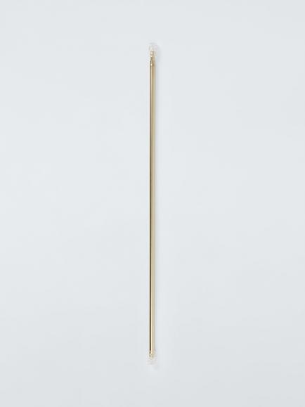 John Lewis Cafe Rod Curtain Pole Kit, Dia. 7/9mm - view 2, Brushed Gold
