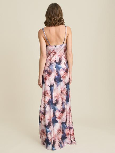 Gina Bacconi Sudie Floral Maxi Dress, Pink/Multi - view 2, Pink/Multi