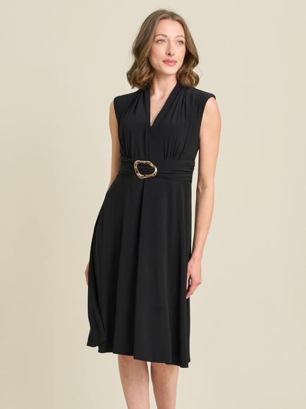 Gina Bacconi Sleeveless Jersey Dress, Black, Black