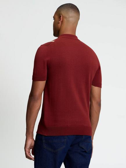 Ben Sherman Mod Stripe Cotton Polo Shirt, Black - view 2, Sienna