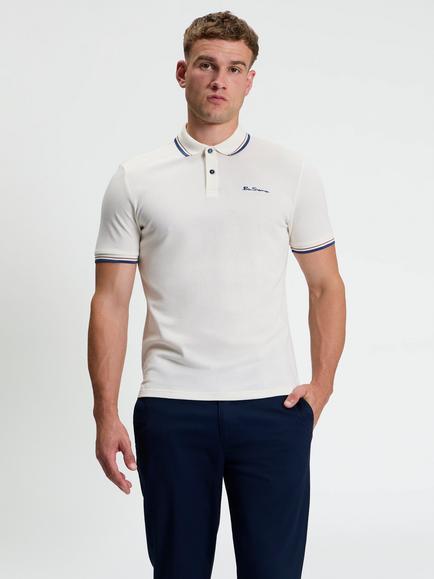 Ben Sherman Cotton Target Graphic Crew Neck T-Shirt, Bark, Beige