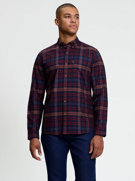 Ben Sherman Checked Button Down Oxford Shirt, Multi, Multi