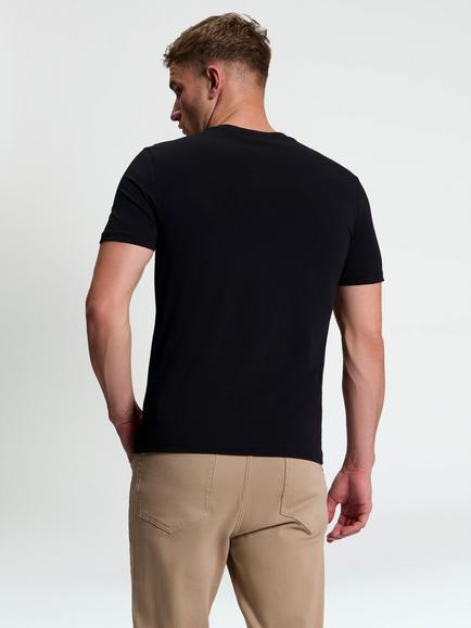 Ben Sherman Cotton Band On The Run T-Shirt, Black - view 2, Black