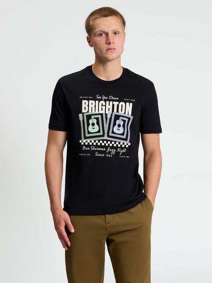 Ben Sherman Jazz Poster T-Shirt, Black/Multi, Black/Multi
