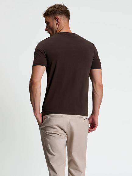 Ben Sherman Cotton Target Graphic Crew Neck T-Shirt, Bark - view 2, Bark