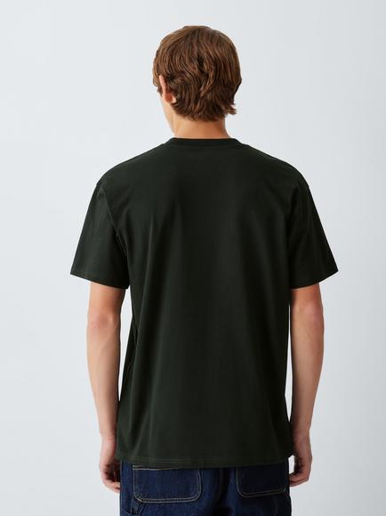 Carhartt WIP Cotton American Script Logo T-Shirt, Raven - view 2, Raven