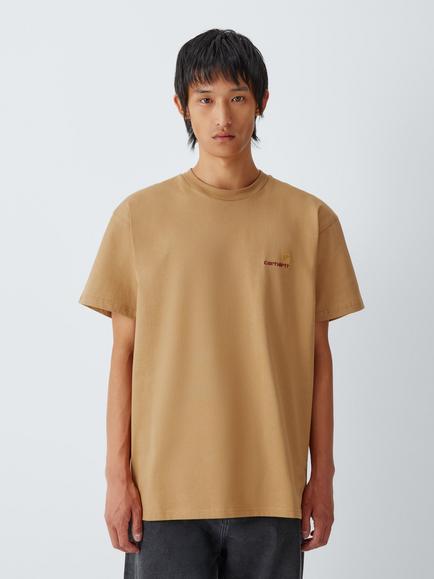 Carhartt WIP American Script T-Shirt, Dusty, Dusty