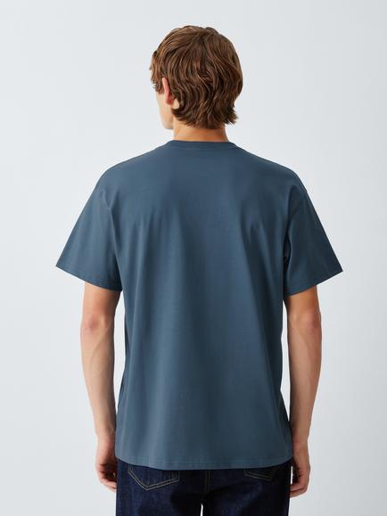 Carhartt WIP Chase Cotton T-Shirt, Icesheet/Gold - view 2, Icesheet/Gold