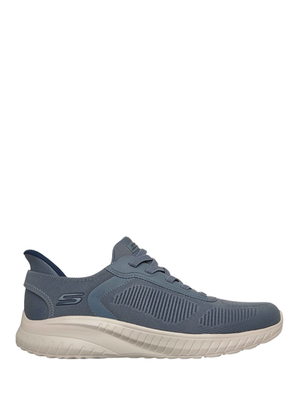 Skechers Hands Free Slip-ins BOBS Sport Squad Chaos Solid Step Trainers, Slate