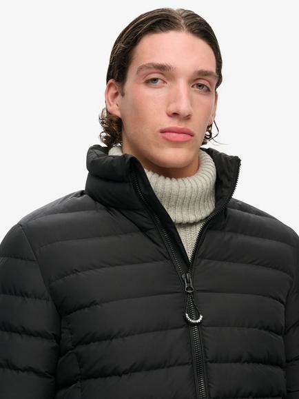 Superdry Fuji Print Puffer Jacket, Black - view 2, Black